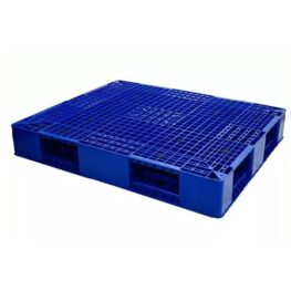 Pallet nhựa liền khối 2 mặt màu xanh đậm 1200x1000x150mm